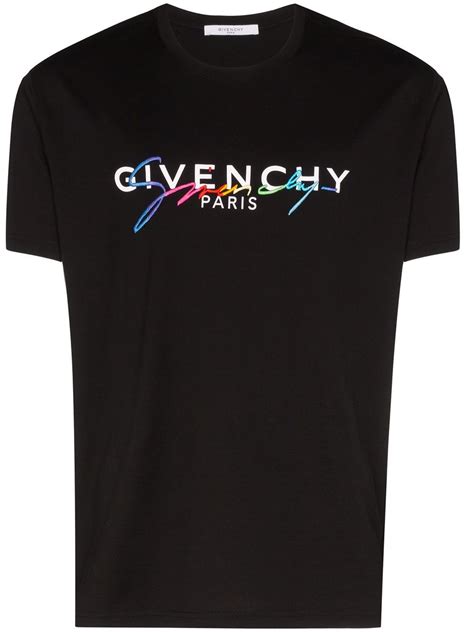 givenchy paris embroidered logo t-shirt|givenchy t shirts on sale.